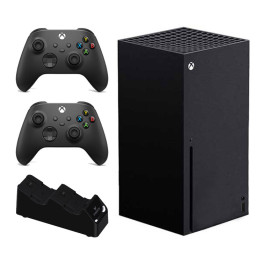 Xbox Series X + 2 XBOX Wireless Controllers + SparkFox Dual Charging Station